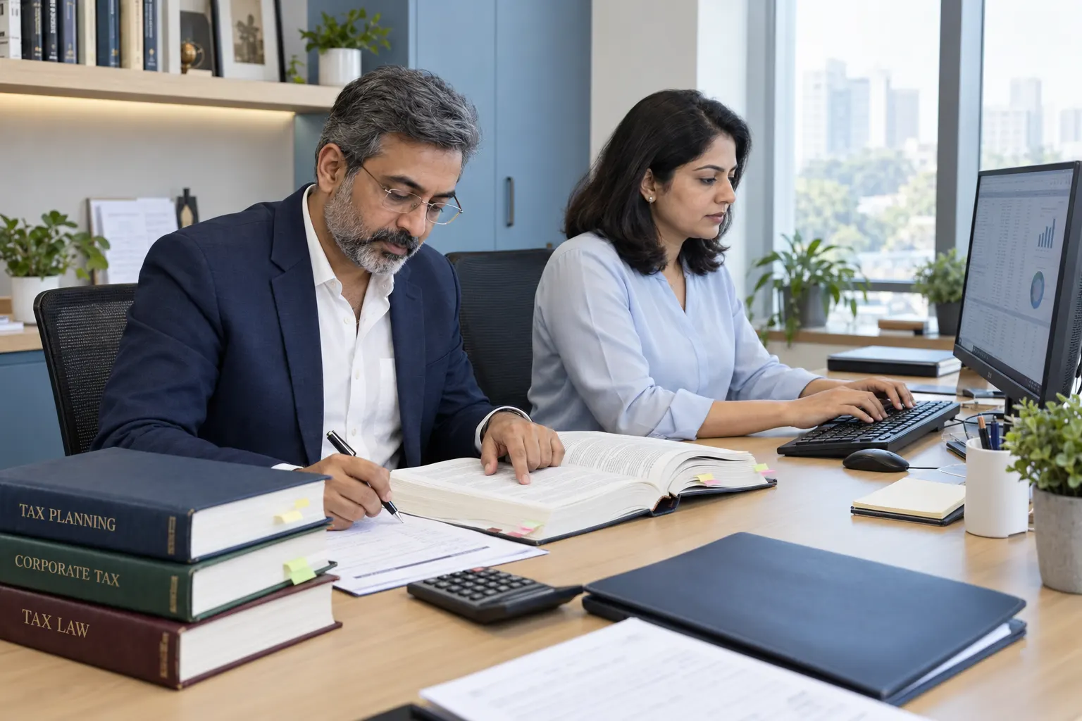 The FinPro team meeting a client
